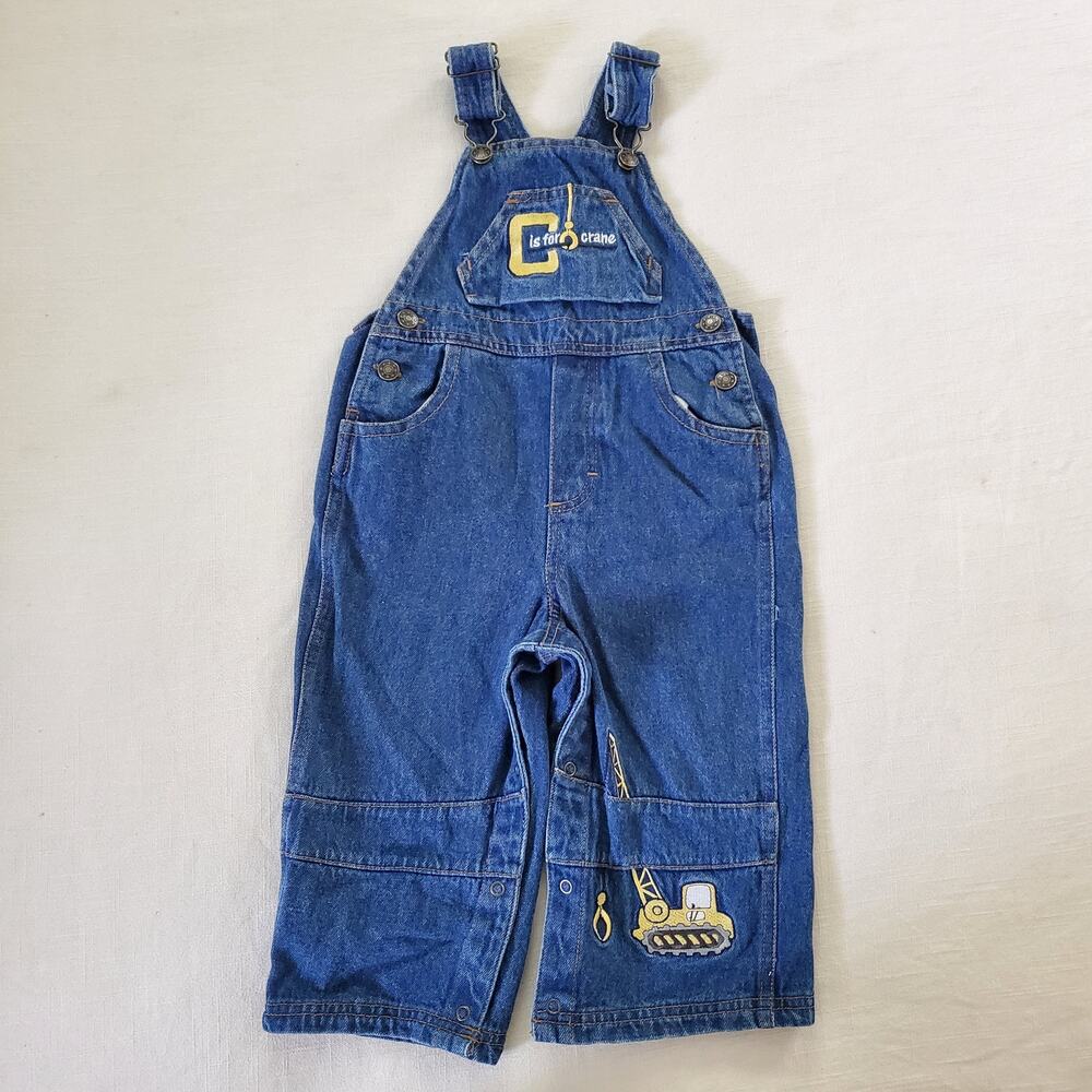 Vintage C for Crane Embroidered Overalls 24 months